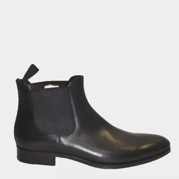 New! To Boot New York Men's Toby Leather Chelsea Boots Black Size